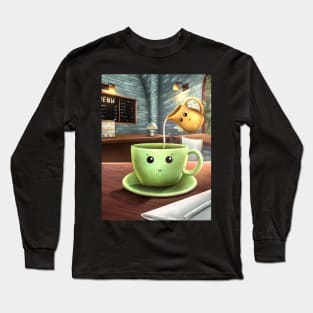 Cup of coffee with milk Long Sleeve T-Shirt